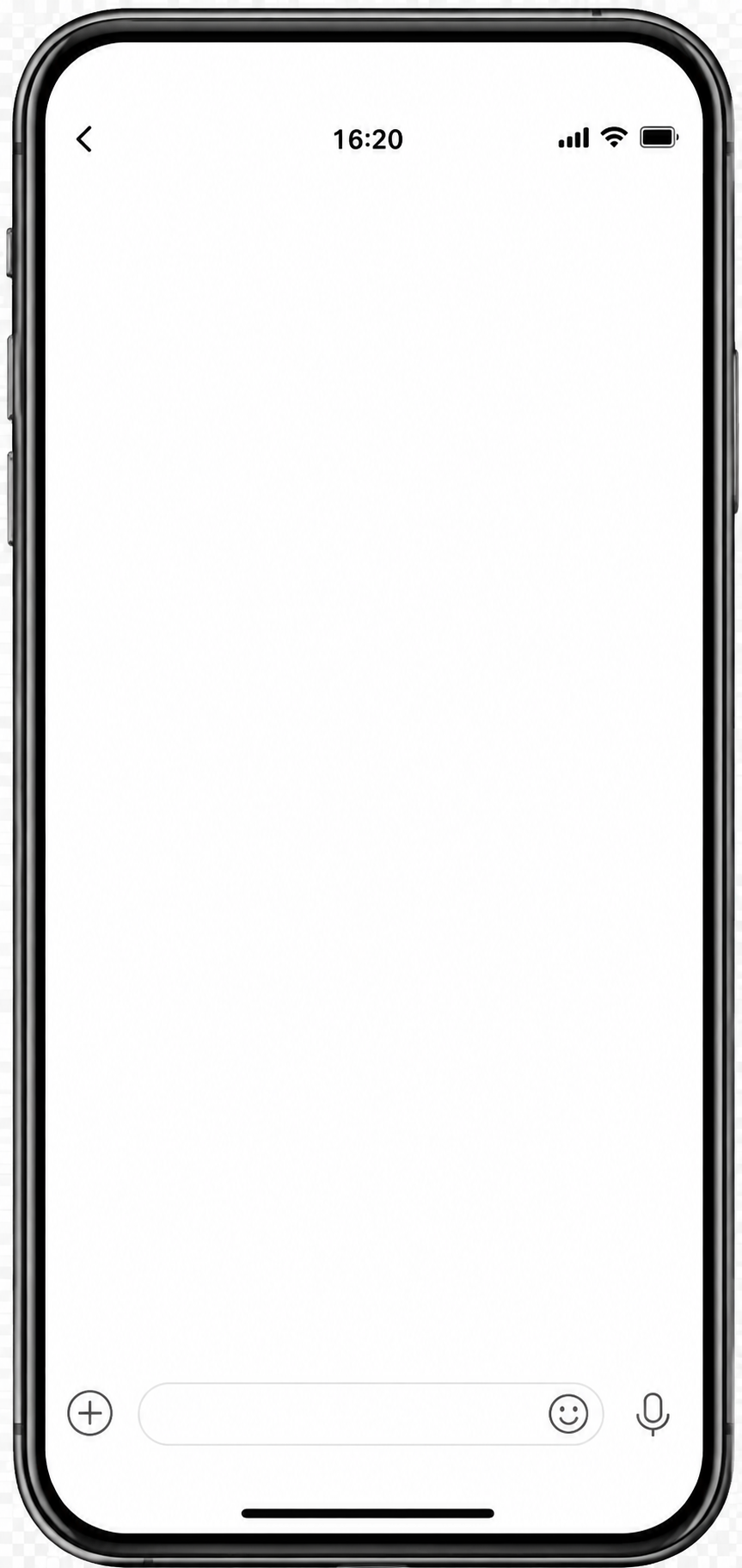 Phone receiving a text message